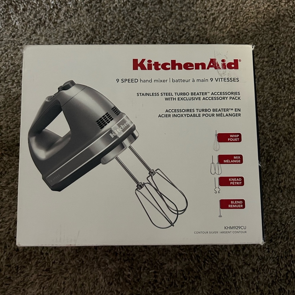 KitchenAid Nine Speed Hand Mixer